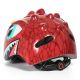 4. Wozinsky Kinderfahrradhelm, Drachenmuster, leicht, Größe S – Rot
