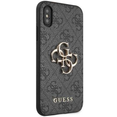 4. Guess 4G Big Metal Logo iPhone X/XS Hülle - Grau