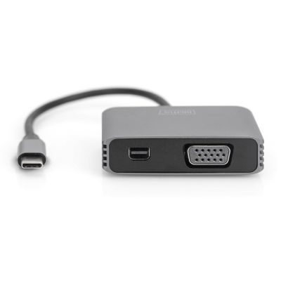 4. USB Typ C auf miniDisplayPort/VGA 4K 30Hz UHD Grafikadapterkabel 0,2 m
