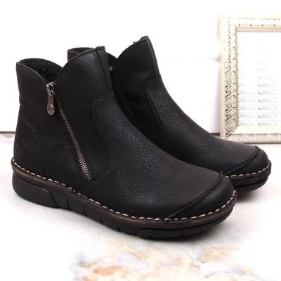 39. Bequeme isolierte Stiefeletten Rieker W RKR612 schwarz
