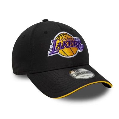 3. New Era 9FORTY NBA LA Los Angeles Lakers Mikrofaser-Kappe, schwarz - 60771855