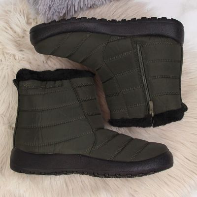 6. Wasserdichte Schneestiefel mit Reißverschluss NEWS W EVE181D khaki 