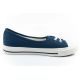 4. Lee Cooper Damenschuhe, sportliche blaue Slip-On-Ballerinas