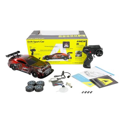 3. Amewi Drift Sport RC-Auto in Rot/Grün