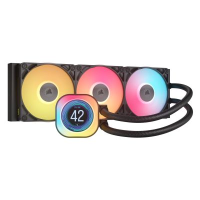 Corsair iCUE LINK TITAN 360 RX LCD Prozessor-Luftkühler 12 cm Schwarz 1 Stück.