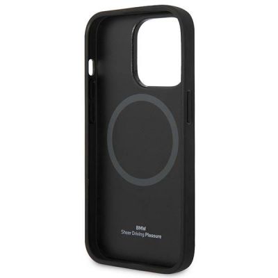 7. BMW Signature Logo Imprint MagSafe Case für iPhone 14 Pro Max – Schwarz