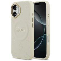 Guess Peony Hot Stamp MagSafe iPhone 17 Hülle - Beige