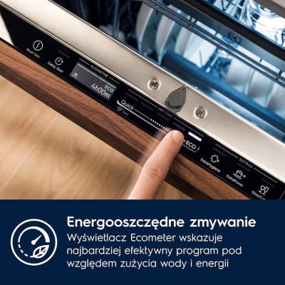 2. Einbaugeschirrspüler ELECTROLUX EEC87400W ComfortLift automatische Türöffnung Time Beam Zeitanzeige Energieklasse C