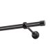 EINLÄUFIGE GARDINENSTANGE Ø 19 MM SCHWARZ 400 CM LUNA KOWALSKI