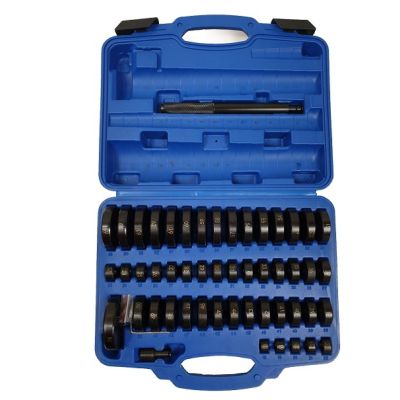 Lagerhülsenabzieher-Pressadapter, 52 Stück, 18–74 mm, silber