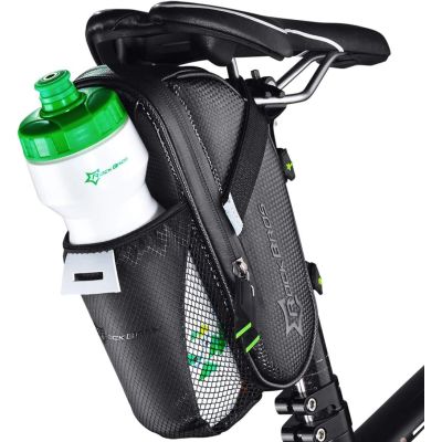 Rockbros C7-1 wasserdichte Fahrradtasche mit Sattelbefestigung 1,5l - Schwarz