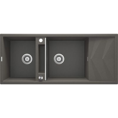 Magnetische Granitspüle, 2 Becken, mit Abtropffläche ZRM_T213 5907650817222