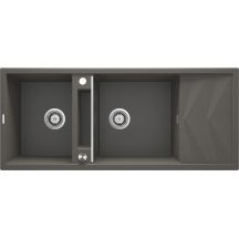 Magnetische Granitspüle, 2 Becken, mit Abtropffläche ZRM_T213 5907650817222