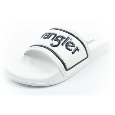 3. Wrangler Herren Averell Slider Sportpantoffeln, bequem, weiß