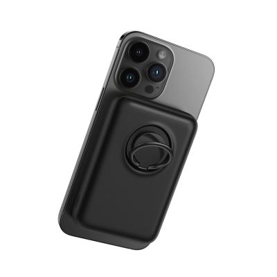 3. Kabellose Powerbank 10000 mAh Joyroom JR-W050 20 W MagSafe mit Ring und Ständer – Schwarz