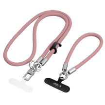 Tech-Protect C10S Crossbody-Handytasche (114 cm) + Handschlaufe (31 cm) – Pinkfarbenes Titan