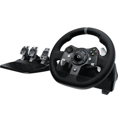 Logitech G G920 Schwarzes USB-Lenkrad + Pedale Analog MAC, PC, Xbox