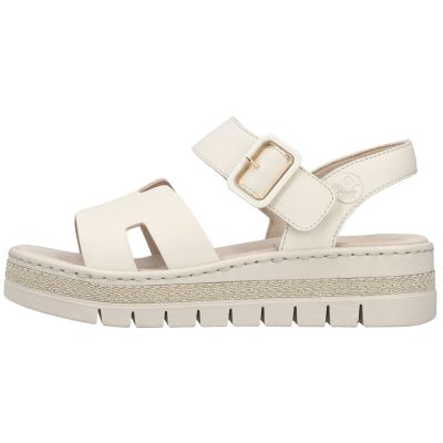 4. Beige Keilsandalen für Damen Rieker V4952-60