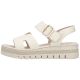 4. Beige Keilsandalen für Damen Rieker V4952-60