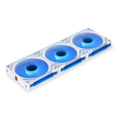 2. Lian Li Uni Fan SL-INF Computergehäuselüfter 12 cm Weiß 3 Stück.
