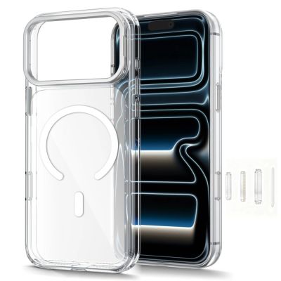 2. Tech-Protect MagStand MagSafe CC Hülle für iPhone 18 Pro / 17 Pro – Transparent