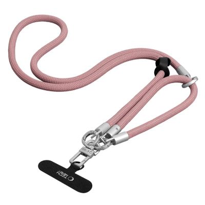 13. Tech-Protect C10S Crossbody-Handytasche (114 cm) + Handschlaufe (31 cm) – Pinkfarbenes Titan