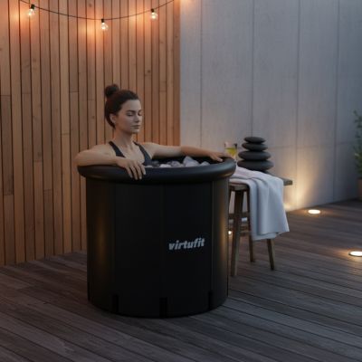 51. VIRTUFIT EISBAD XXL - 375 LITER - ANTHRAZIT - MIT ZUBEHÖR