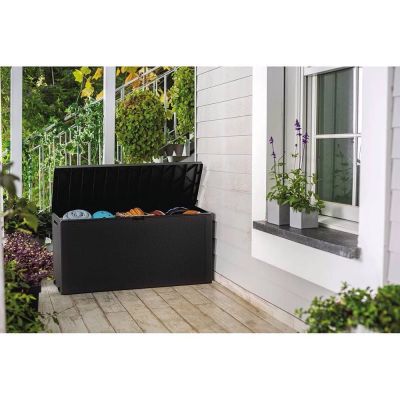 18. Graphitfarbener Gartenkasten 270L 249722 KETER