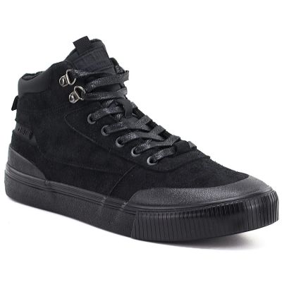 5. Herren-Sneaker mit hohem Schaft, gefüttert, schwarz, Big Star UU174305