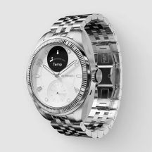 Withings Scanwatch Nova Brilliant – EKG, Herzfrequenz, SpO2, Temperatur, körperliche Aktivität und Schlaffunktionen (39 mm, Titangrau)