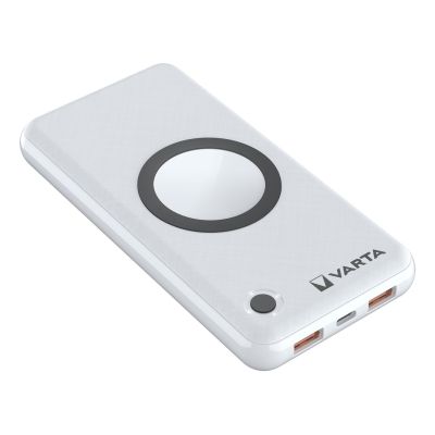 6. Varta 57908 101 111 Powerbank Lithium-Polymer (LiPo) 15000 mAh Kabelloses Laden Weiß
