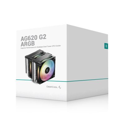 9. DeepCool AG620 G2 ARGB Prozessor-Luftkühler 12cm Schwarz 1 Stück.