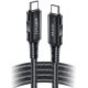 6. Acefast C4-03 Schwarz USB-C – USB-C PD QC-Kabel 100 W 5 A 480 Mbit/s 2 m – Schwarz
