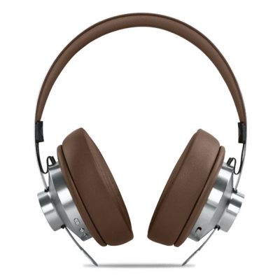 3. Muse M-298 SBR Kopfhörer/Headset, kabelgebunden & kabellos, Kopfbügel, Bluetooth-Anrufe/Musik, Braun, Silber