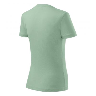 3. Damen Basic T-Shirt (Salbeigrün)
