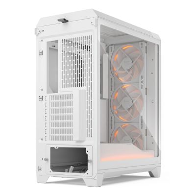 12. Fractal Design Meshify 3 Ambience Pro RGB Clear Tint White Gehäuse