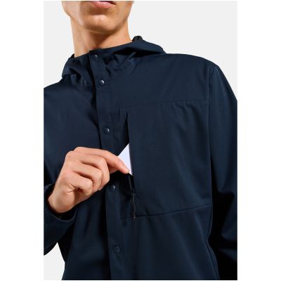 5. Herren-Langarmshirt Odlo Shirt l/s TRANSITION SOFTSHELL, marineblau