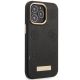 4. Guess GUHMP14LSAPSTK iPhone 14 Pro 6,1" schwarz/schwarzes Hardcase Peony Logo Plate MagSafe