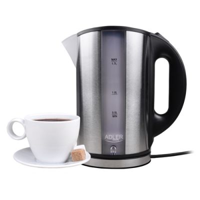 13. Adler AD 1216 Wasserkocher (2000W 1,8l; silber)