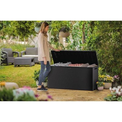 20. Graphitfarbener Gartenkasten 270L 249722 KETER
