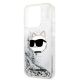 6. Karl Lagerfeld KLHCP14LLNHCCS iPhone 14 Pro 6,1" Silber/Silber Hardcase Glitter Choupette Head