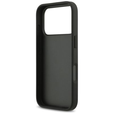 7. Guess Strass Dreieck Logo Hülle für iPhone 17 Pro - Schwarz