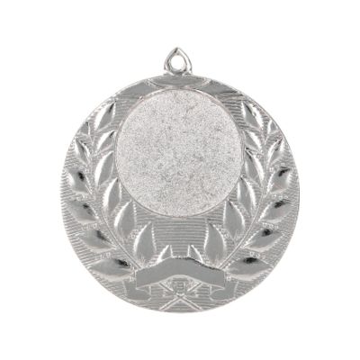 6. Silberne Generalmedaille mit Platz für ein 25-mm-Emblem – Stahlmedaille