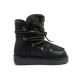 13. D.Franklin Damen Winter Schneestiefel, modisches Fellfutter, Schwarz