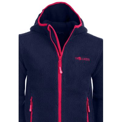 3. Trollkids Mädchen Mandal Jacke mit Kapuze für Mädchen Marineblau (358-114)