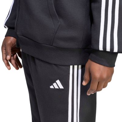 4. adidas Essentials Herren-Trikothose mit 3 Streifen, Single Jersey, Schwarz, KY6611