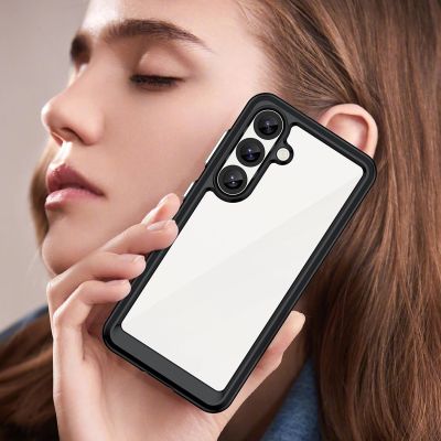 8. Outer Space Case Silikonhülle mit Gelrahmen für Samsung Galaxy S25 – Schwarz