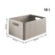 3. ROTHO Großes Regal mit 3 Schubladen COUNTRY Cappuccino/Anthrazit