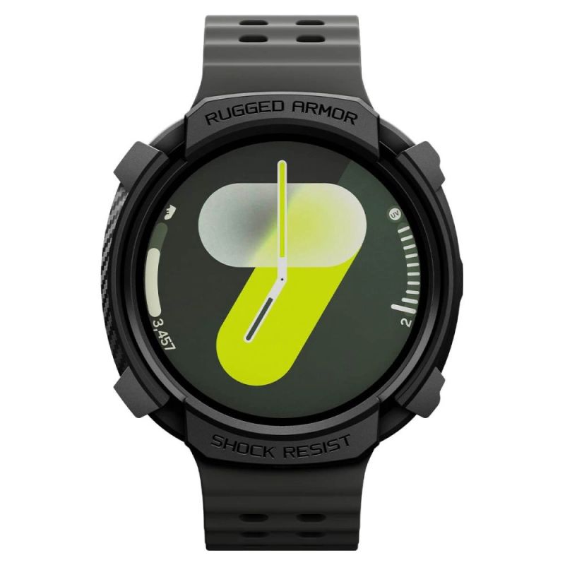 4. Spigen Rugged Armor Case für Samsung Galaxy Watch 8 40 mm – Mattschwarz