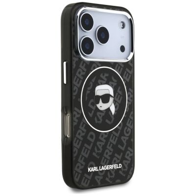 4. Karl Lagerfeld IML Karl Head Logo MagSafe Case für iPhone 17 Pro - Schwarz